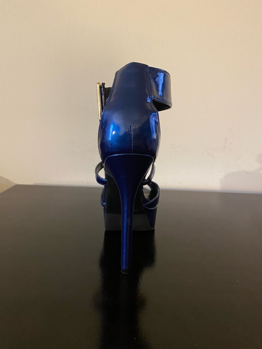 Women’s Candies Blue High Heel Platform Shoe - Picture 2 of 6